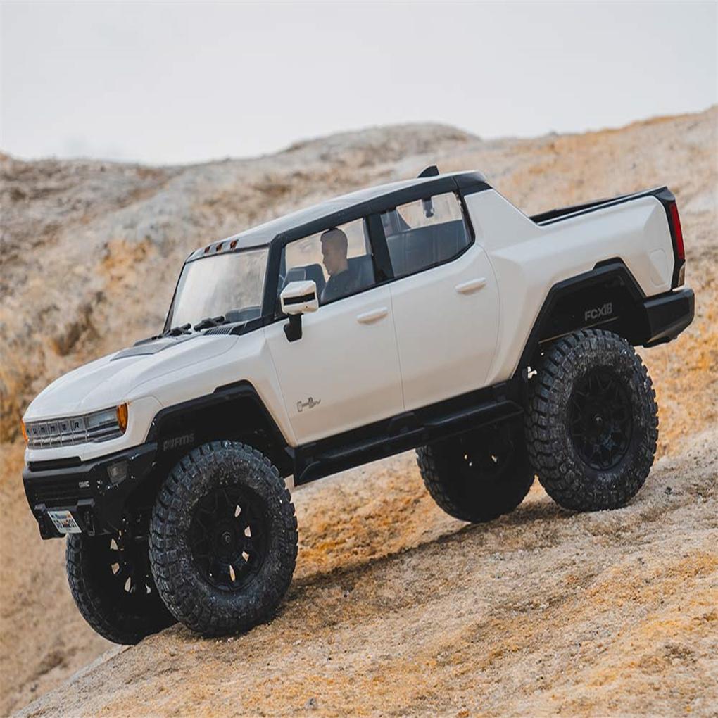 1:18 FCX18 Hummer EV Pickup Truck RTR for FMS Electric Climbing Off Road Vehicle RC Car New Energy Off-Road Pickup Alloy Toys