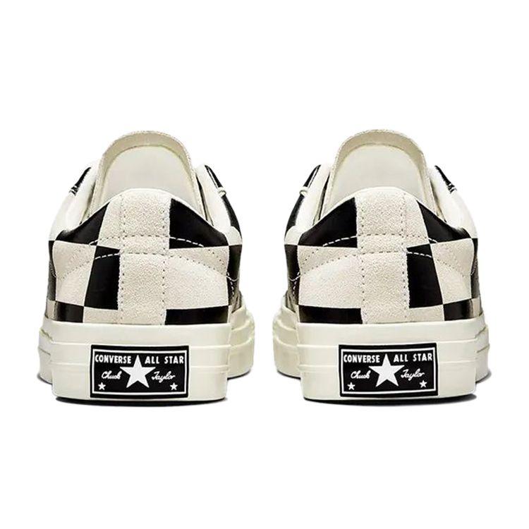 Converse One Star Low Warped Board - Бело-черные кроссовки унисекс 172352C