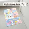 Personalized Crystal Velvet Carpet,Stray Kids Custom Printed Name, Plush Area Rug For Home Indoor Decor