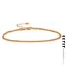 Classic Double Layer Exquisite Chain Stainless Steel Stylish Anklet Women Trendy Summer Charm Gold Silver Color Jewelry
