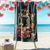 Digimon Adventure-inspired 2D Flat Print Beach Towel, Large Soft Quick Dry Towel for Beach Camping SwimmingXSTJ0915501