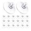 40MM 30MM Clear PVC Sucker Pads Strong Adhesive Suction Cup With Stud for Glass Table