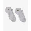 Lacoste Men S 2 Pack Ankle Length Sport SockS Ra2653 54n P5v