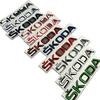 ZDVK6 Metal Rear Trunk Emblem for Skoda Logo VRS Yeti Octavia Kamiq Kodiaq Karoq Superb Fabia Rapid Car Logo Stickers Badge Decals