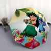 1pc Happy Star and Stitch Pattern Umbrella, Fashionable, Personalized, High-Value Folding Umbrella, a Must-Have for Summer, 8-Rib Durable Ir