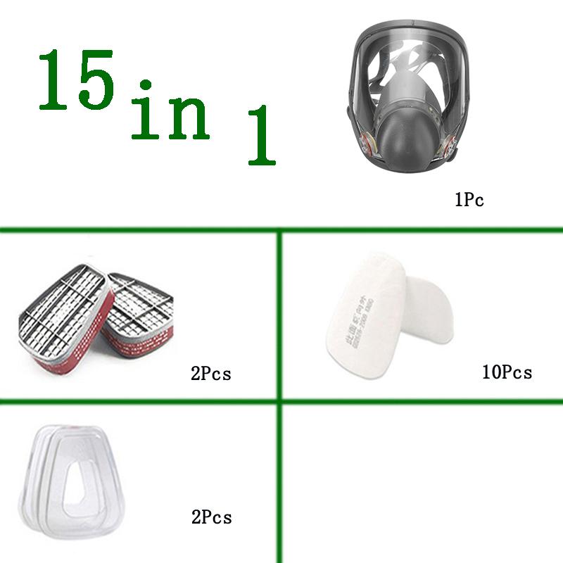 Противотуманная пылезащитная маска 6800, полнолицевая маска для промышленной окраски, распылительный респиратор, фильтр, безопасная работа, защита от формальдегида