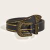 Retro Nail Trend  Punk Style Belt Personality Men'S And Women'S Jeans Universal Belt