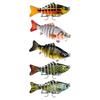 3/5Pcs Fishing Lures 3D Swimming Bait with Treble Hooks Realistic Looking