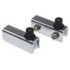 2pair Shaft Hinge Glass Pivot Hinge No Drilling Glass Clamp Durable Glass Door Hinges Wine Cabinet