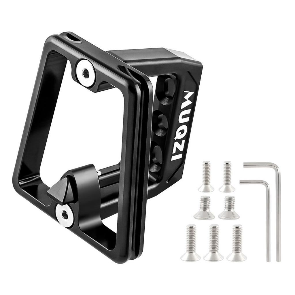 Aluminum 3-hole Front Bracket Shell with 7 Screws Suitable for Brompton Folding Bicycle Handle Basket Support Bracket Practical