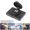 5V/3.1A&QC 3.0 Car Charger Dual USB Adapter Round Shape Waterproof Soacket Power Adapter Switch for Motorcycle RV Cruise Ship
