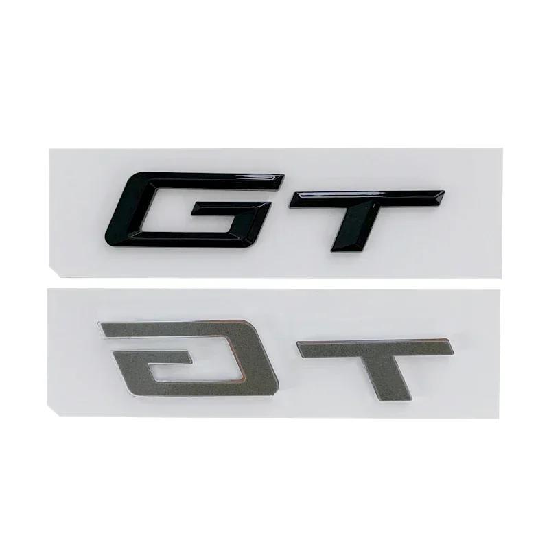 Chrome Black 3D Letters GT ABS Emblem for 5 3 Series 320d E36 320 C 400 650 530 F07 F34 G32 GT Car Trunk Badge Logo Sticker