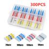 50-1000Pcs Solder Seal Wire Connectors Heat Shrink Solder Butt Insulated Connectors Solder Connector Kit Automotive Marine