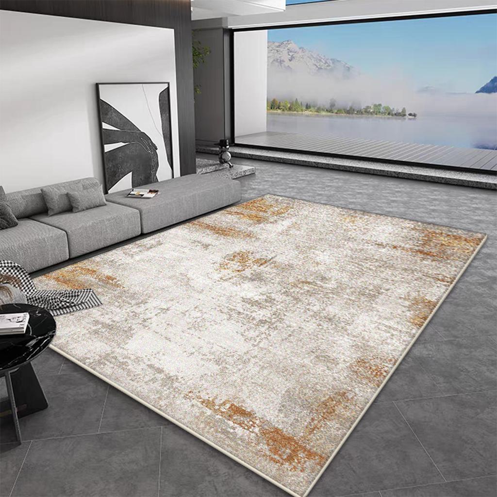 Simple Nordic Luxury Living Room Rug 140x200 Large Bedroom Carpet Fluffy Gold Design Home Decoration Antiskid Hallway Floor Mats