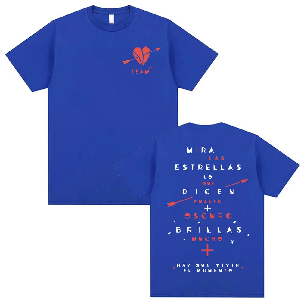 Unisexuel Carrasco Merch T Shirt Hay Que Vivir El MoUnisexto Corazn Y Flecha T Shirts Unisex Women Harajuku Hip Hop Streetwear Tshirt