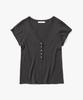 SUARE WOMEN Cotton Modal Henley Neck Knit - 5 Colors