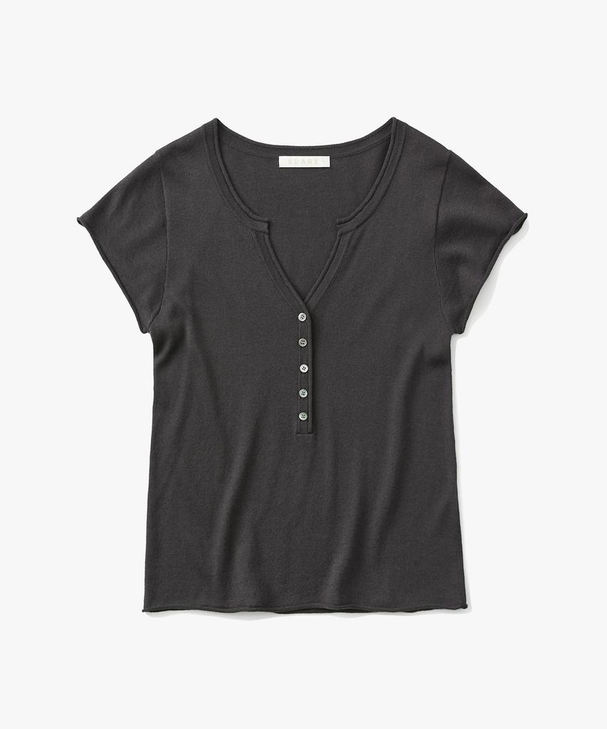 SUARE WOMEN Cotton Modal Henley Neck Knit - 5 Colors
