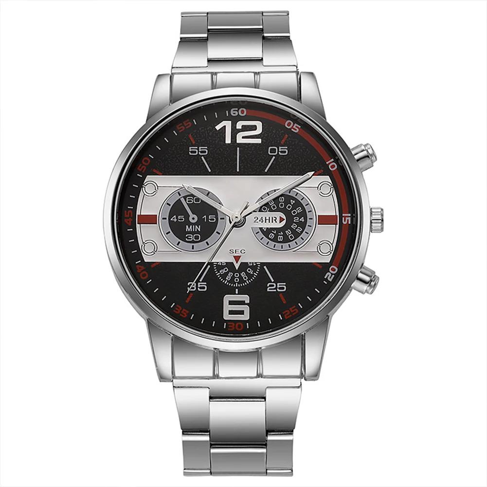 Men Business Casual Luxury Quartz Wristwatch Fashion Stainless Steel Luminous Calendar Watches for Mens Clock Reloj Hombre