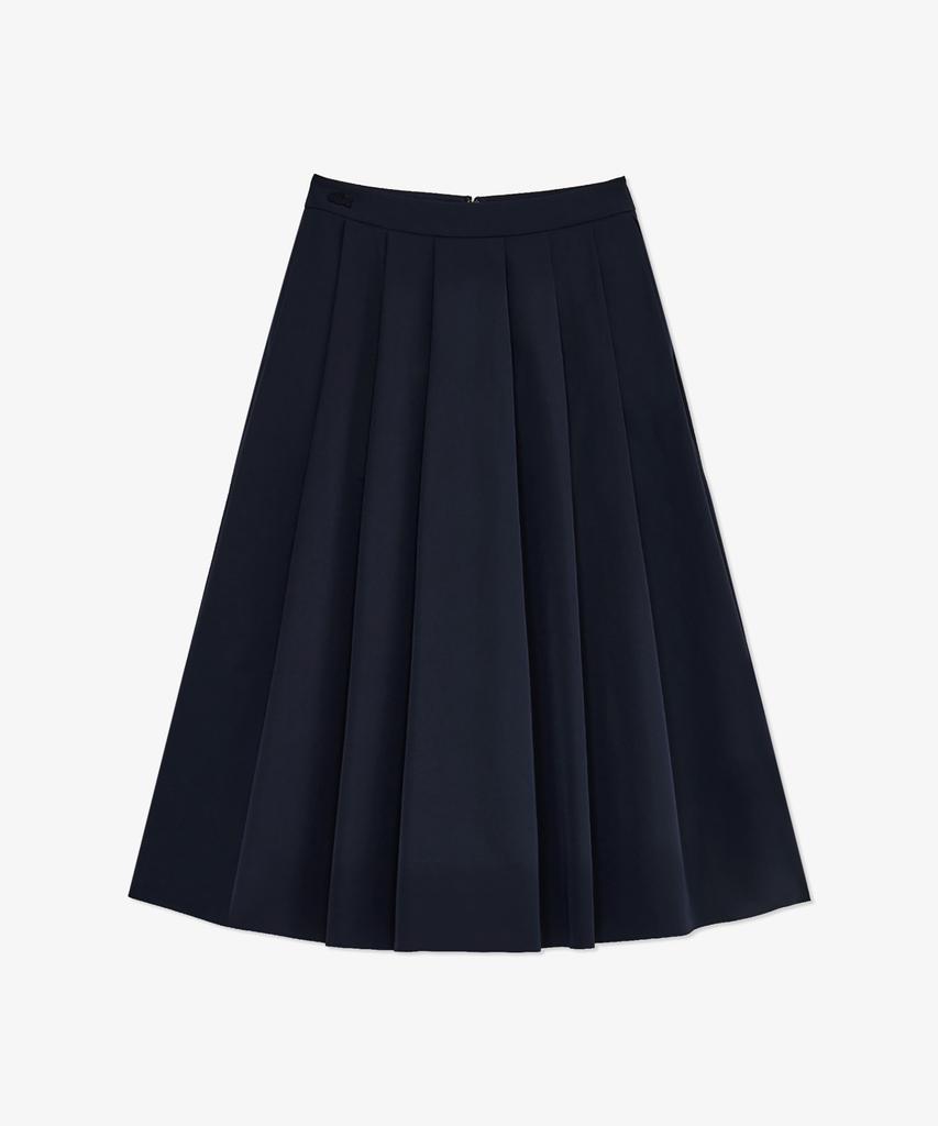 Lacoste Women'S Pleated Mid-Length Skirt Jf523E-56G Hde