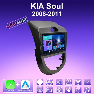 2 DIN Android Carplay автомобильное радио для KIA Soul 2008-2011 мультимедийный проигрыватель головное устройство стерео GPS навигация BT WIFI 4+64 ГБ