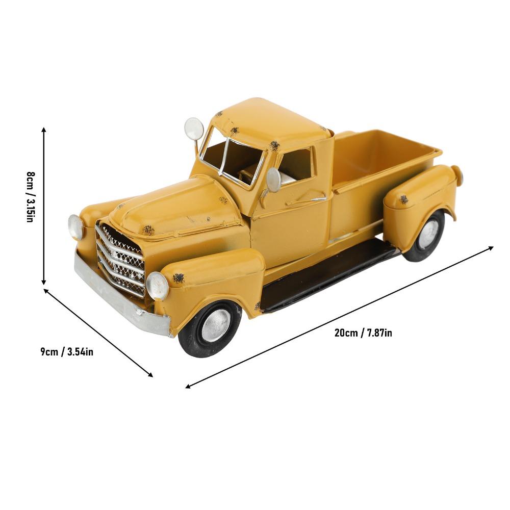 Iron Pickup Truck Model Tabletop Pickup Truck Toy Farmhouse Truck Decor Office Decoration