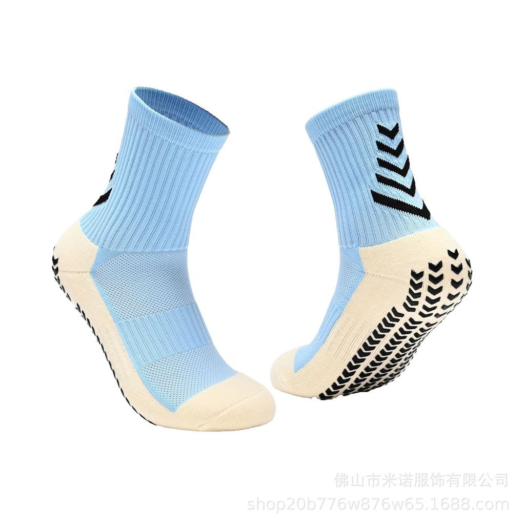 Профессиональные нескользящие футбольные носки средней длины с толстой махровой подошвой - Дышащие, амортизирующие, износостойкие для мужчин и женщин