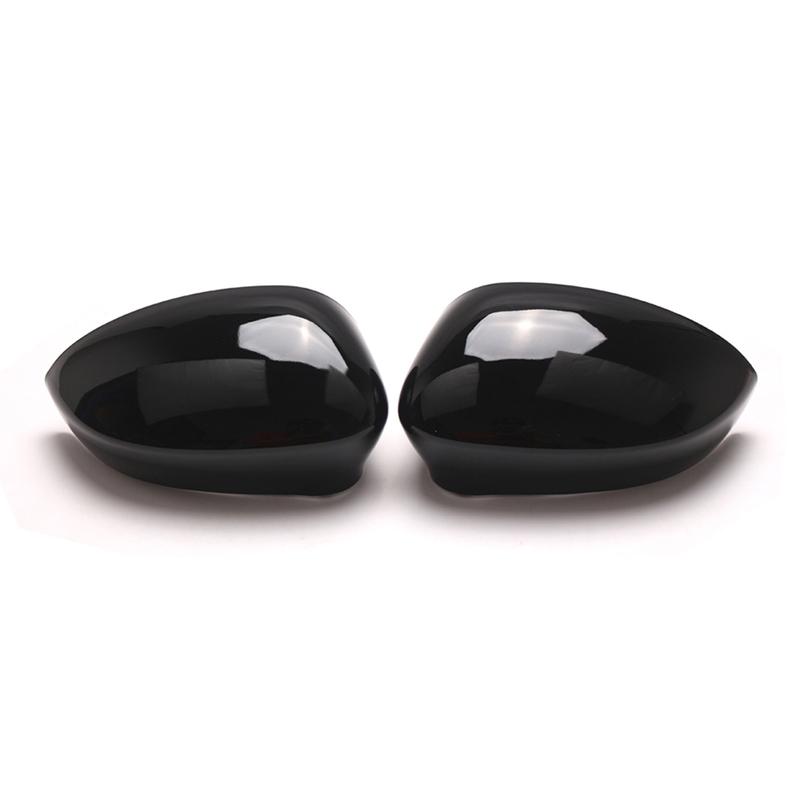 For Fiat 500 GRANDE Punto 2012- Black Door Wing Mirror Cover 735452185 735452186 For EVO DAL Car Exterior Accessories