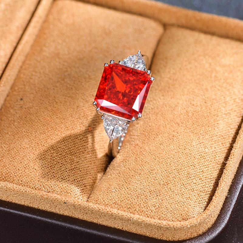 Gica Gema 100% 925 Sterling Silver Zircon Gemstone Wedding Engagement Ring For Women Fine Jewelry Gifts