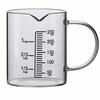 Kaziro Graduated Mug, Measuring Cup, Lightweight, Heat-Resistant Glass Graduations, Beaker for Milk, Wine, and Hot and Cold Liquids, Microwave and Ove