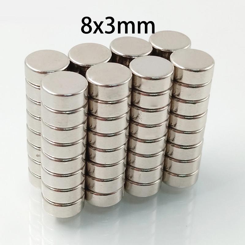 20/50 шт. 8x3 мм/8x2 мм Сильные магниты для поделок, DIY, досок, моделей, научных проектов и офиса