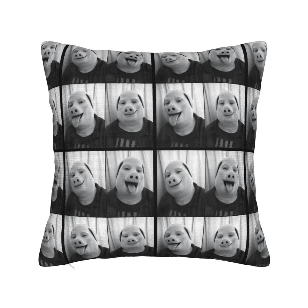 John Pork Don’t Fart Funny Squat Gym Meme Pillow Cover  Kawaii Pillow Case For Sofa Bedroom Home Decor Comfy Cushion Cover Gift