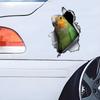 Красивая 3D-наклейка на автомобиль Parrot, забавная водонепроницаемая наклейка для автомобилей, грузовиков, мотоциклов, стен, окон, материала ПВХ