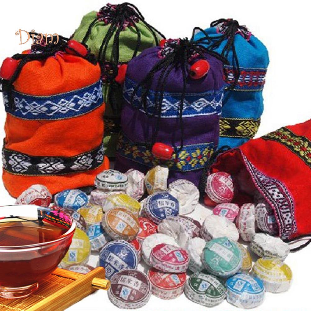 250g 10 Flavors 50Pcs Chinese Yunnan High Quality Ripe Mini Puerh Black Tea