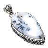 Natural Dendrite Opal Gemstone 925 Sterling Silver Gift Pendant 2.36" M4l81