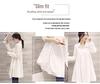 Women's 2025 Spring/Summer Loose-Fit Long Sleeve White Shirt: Trendy Korean Style, Versatile Oversized Design