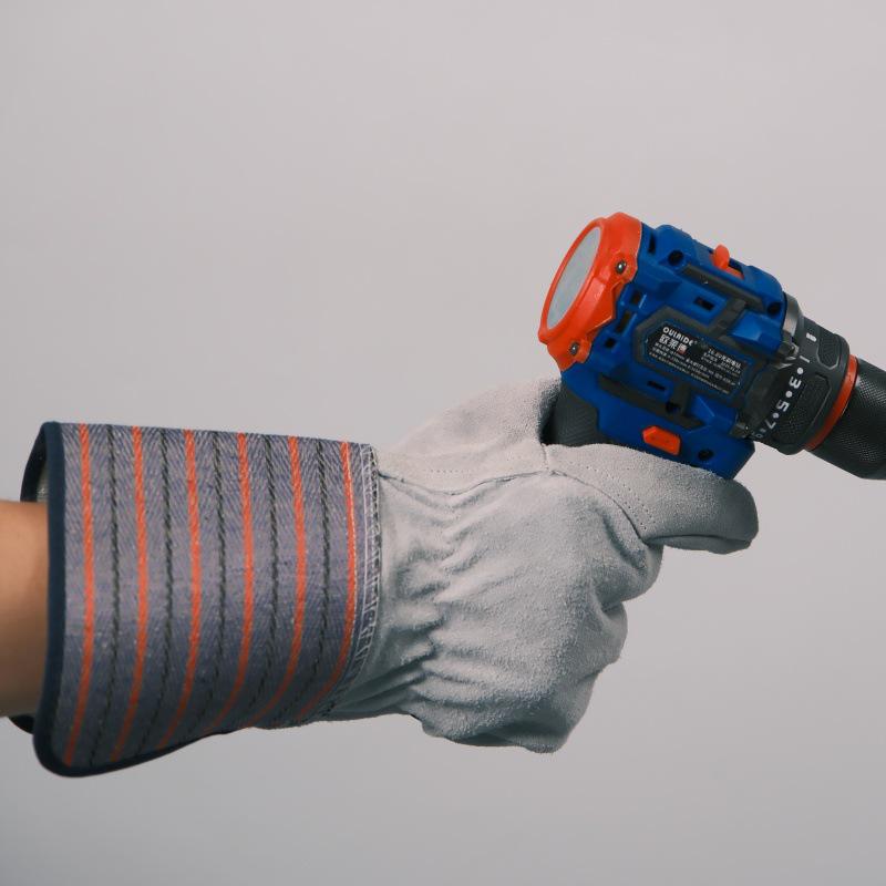 Термостойкие кожаные сварочные перчатки: Защита от ожогов, защита от высоких температур