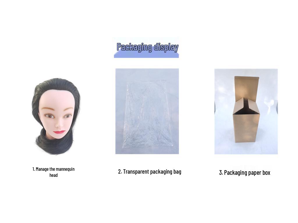 Манекен-голова для плетения и укладки с прямой челкой – Подходит для завивки, окрашивания и идеален для парикмахерской практики и стрижки.