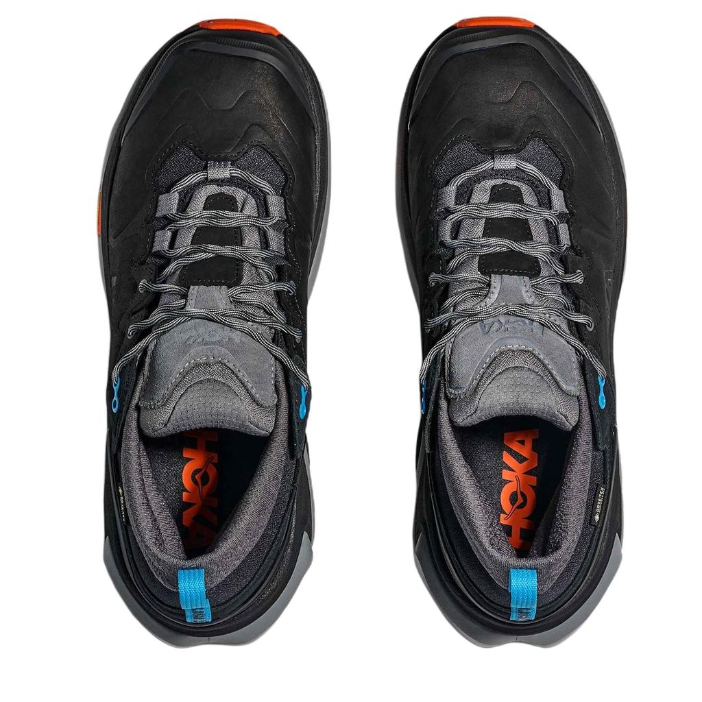 HOKA One One Kaha 3 Нескользящие и водонепроницаемые дышащие низкие альпинистские походные ботинки Мужские Черные 1162532-BKGL