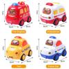 Детские игрушки-машинки, 4 предмета, набор машинок Press and Go на разные мультяшные темы с музыкой и светом