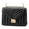 Michael Kors MK Whitney Сумка через плечо с цепочкой и логотипом-буквами Женская сумка через плечо Черный 35R4GWHL6U-BLACK