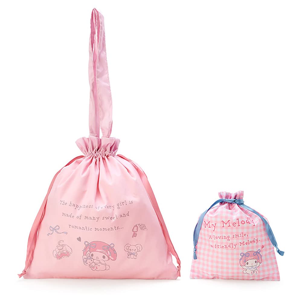 Sanrio Sanrio Tote Bag Drawstring Set My Melody My Melody Travel Goods Character 38 X 1 X 42 Cm 512214 Travel Homecoming Obon and New Year Outings