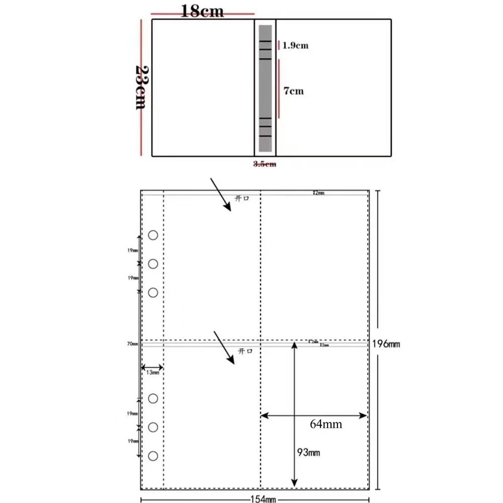 Beautiful Hand Drawn Photo Album Binder Photocard Collection Books Cartoon Photocard Holder Gift