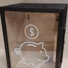 Деревянная копилка-контейнер для сбережений, портативная, большая вместимость, запираемая, для взрослых,