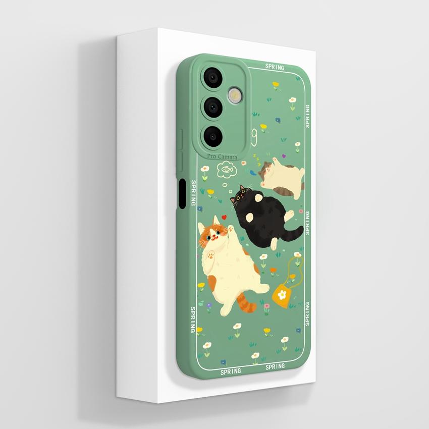 Для Samsung Galaxy A15 A16 A14 M15 M16 F13 F15 Чехол Милый Мультяшный Узор Астронавта Жидкий Силикон Защитный Чехол От Падений Для Samsung Чехол