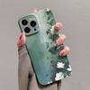 Белый чехол для телефона с цветами для Oppo Reno14 Reno13 Reno12 Reno11 Reno10 Reno8 Reno7 Reno6 F Z T SE Pro 4G 5G Глянцевая пленка Жесткий ПК