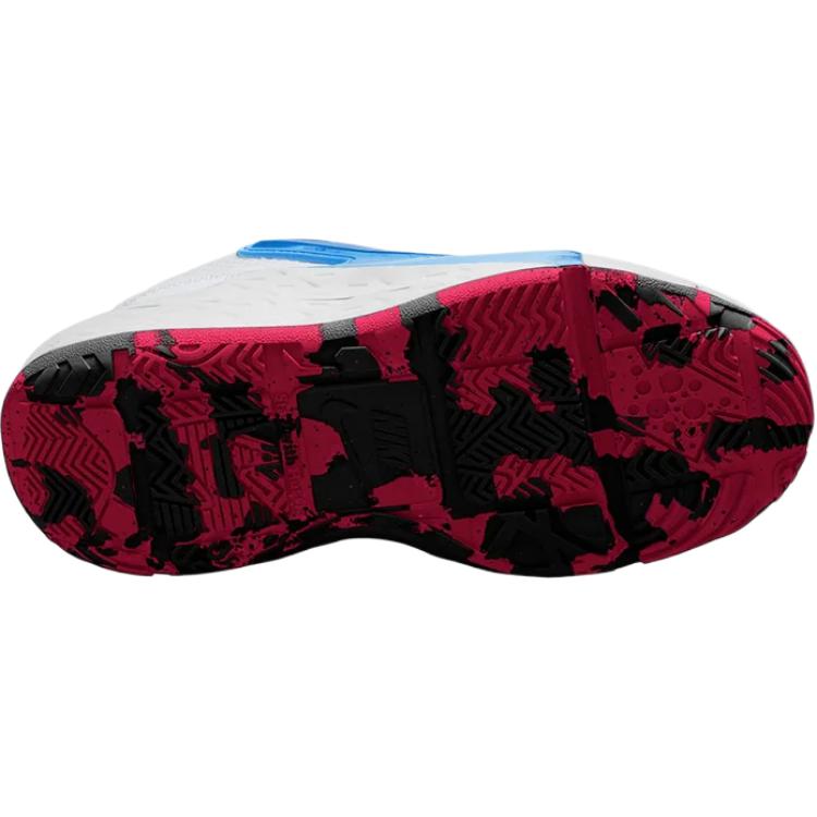 Nike Team Hustle D12 PS University Blue Team Red Kids Sneakers White Black HF6280-102