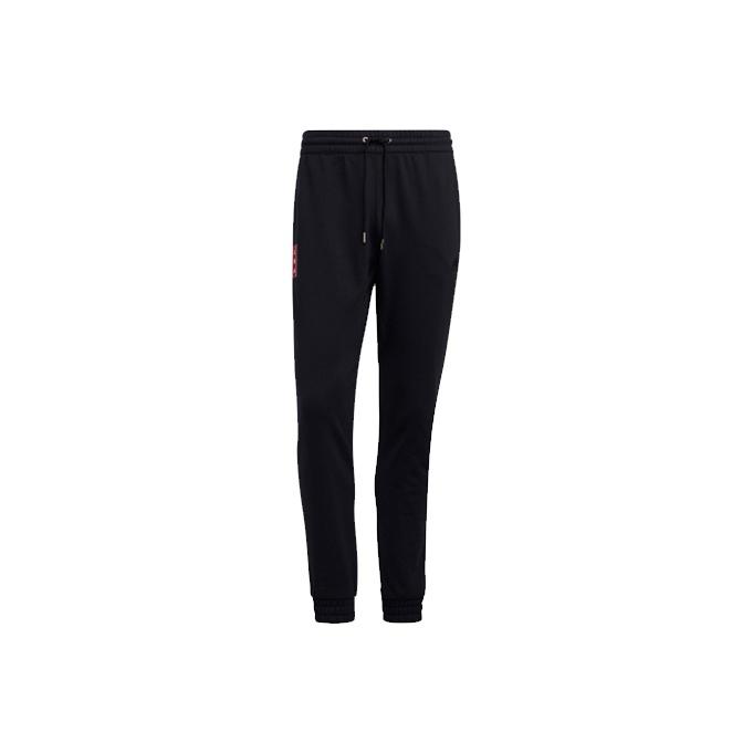 adidas Мужские спортивные брюки с манжетами с логотипом Essential, черные GQ1362