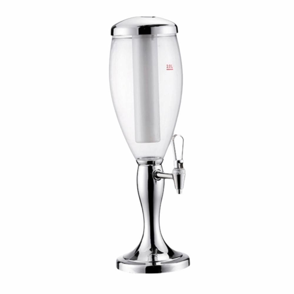 with Icicles Beer Dispenser Dual-Head Faucet Beverage Machine Creative Drink Holder Hotel Use