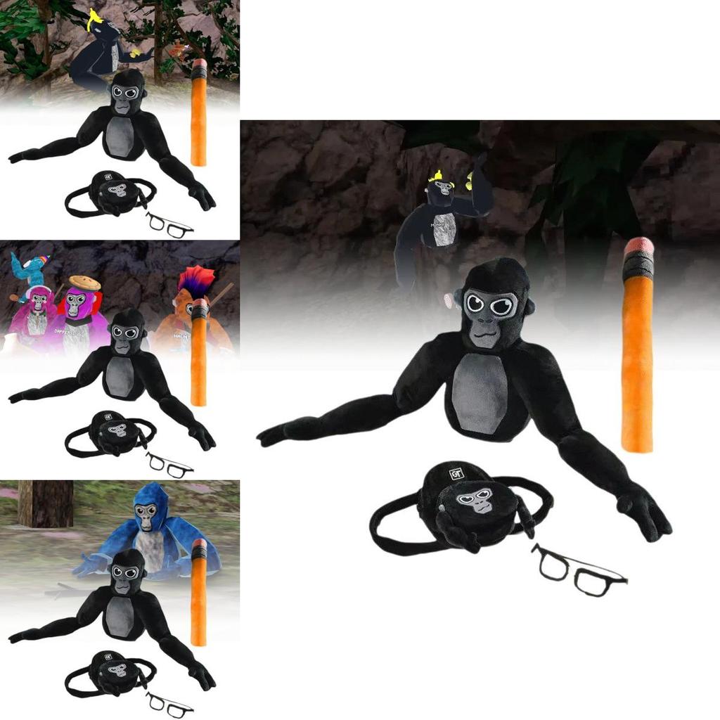 Очаровательная плюшевая игрушка-обезьянка Gorilla Tag для детей и коллекционеров 60x25 см