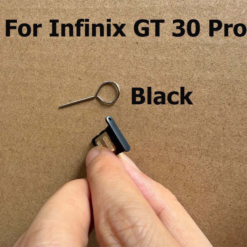 For Infinix GT 30 Pro Sim Card Tray Slot Holder Socket Adapter Connector Repair Parts Replacement X6873